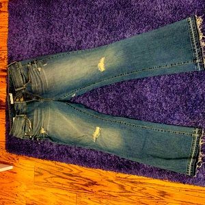 Torrid Stretch Distressed Flare Jeans Size 18!